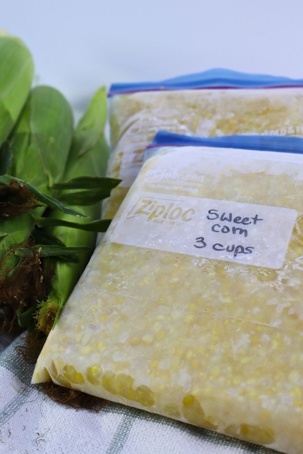 How to Freeze Sweet Corn: A Step-by-Step Preservation Guide 20 freeze sweet corn two bags labeled Gather at the Farmhouse